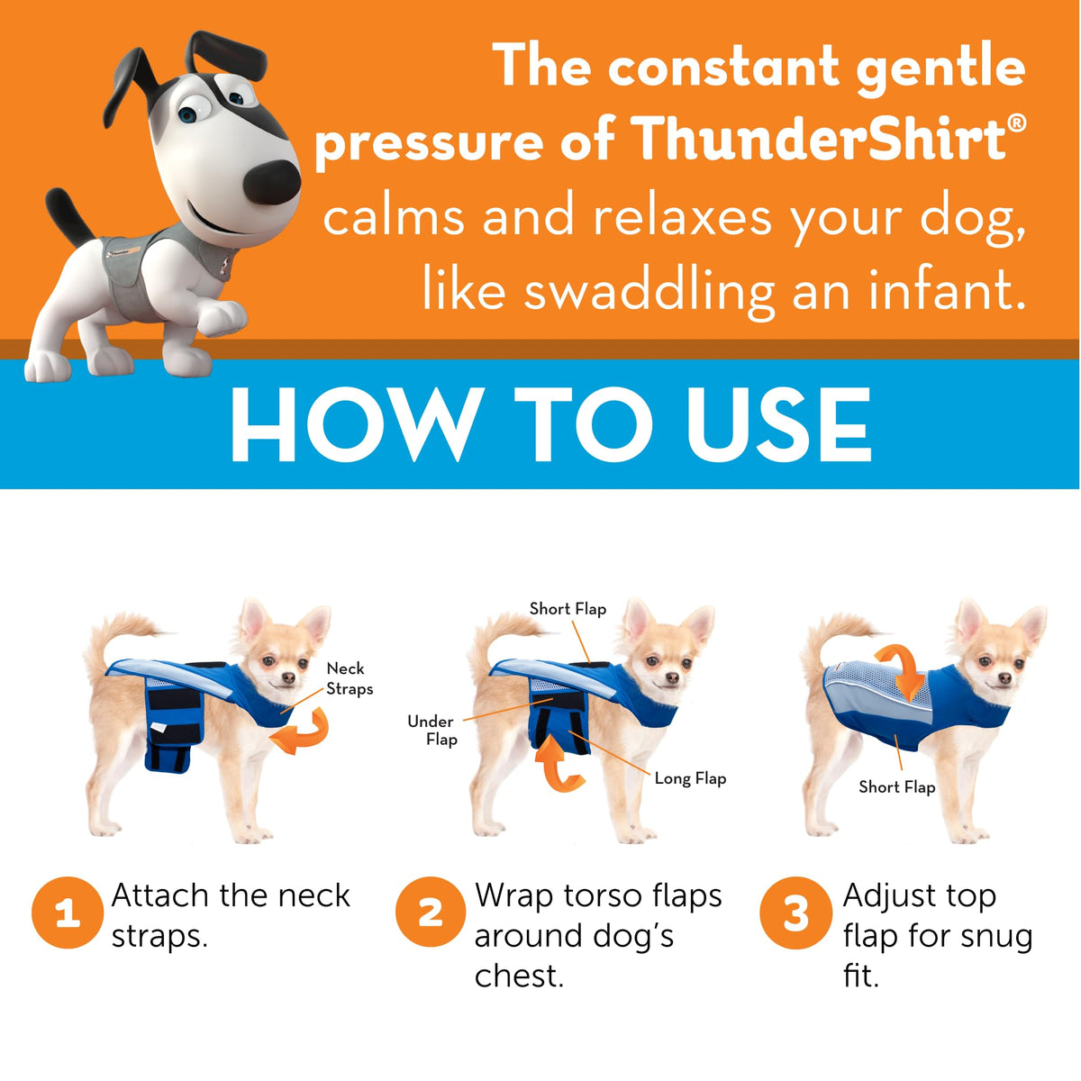 ThunderShirt Breeze for Dogs Calming Anxiety Vest, Medium, Aqua