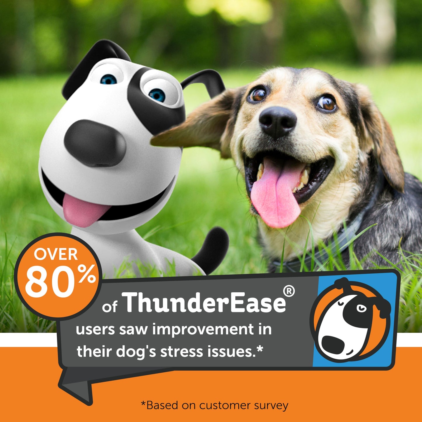 ThunderEase Dog Calming Pheromone Diffuser Kit | Powered by ADAPTIL | Vet Recommended to Relieve Separation Anxiety, Stress Barking & Chewing, and Fear of Fireworks & Thunderstorms (30 Day Supply)