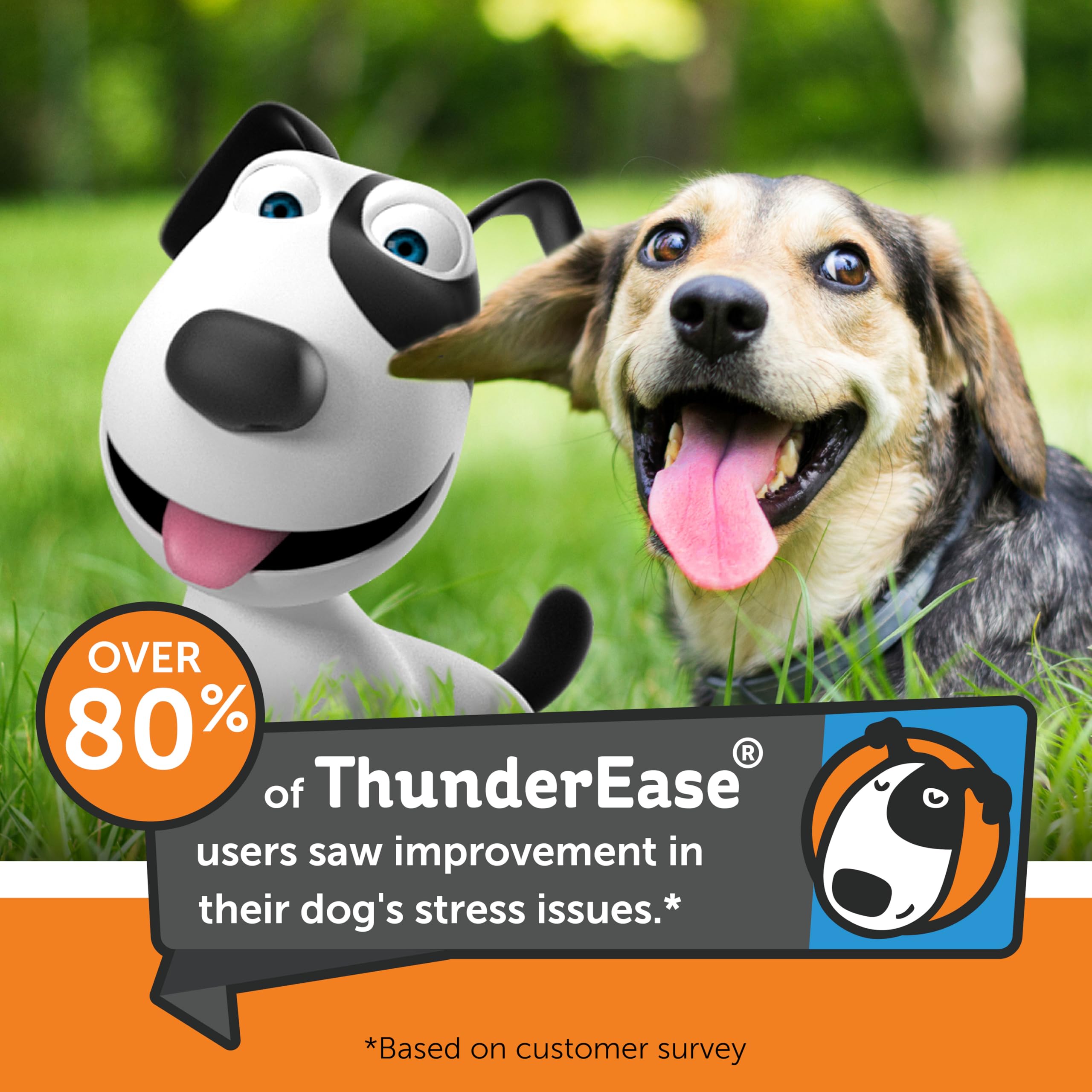 ThunderEase Dog Calming Pheromone Diffuser Kit | Powered by ADAPTIL | Vet Recommended to Relieve Separation Anxiety, Stress Barking & Chewing, and Fear of Fireworks & Thunderstorms (30 Day Supply)